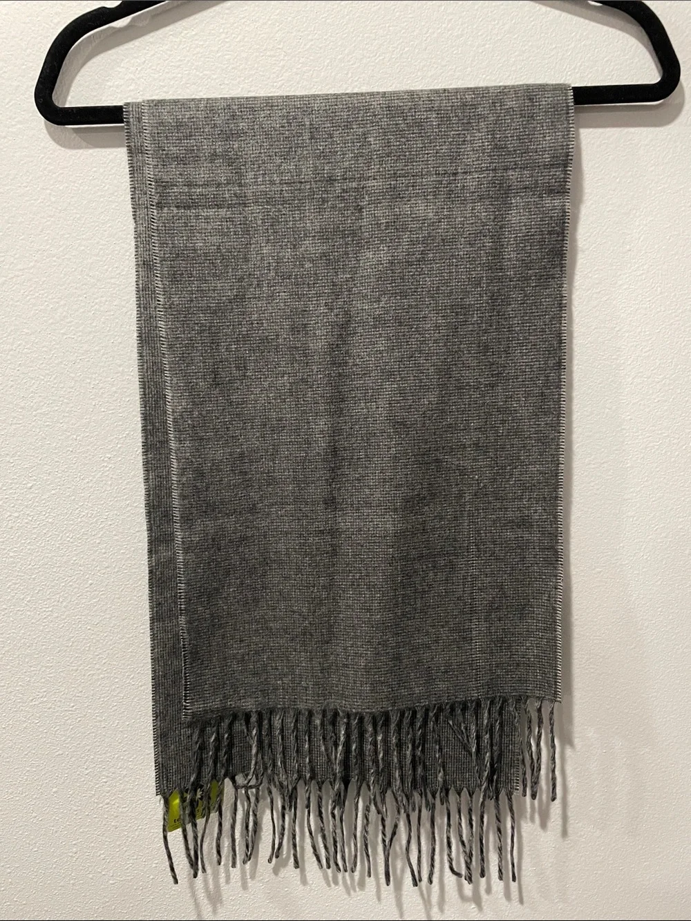 Gray Fringe Scarf